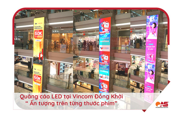 Màn hình LED quảng cáo trong nhà tại Vincom Đồng Khởi, Hồ Chí Minh