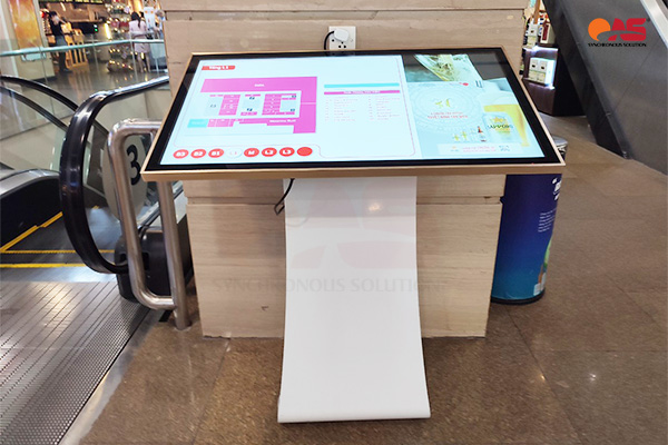 Ứng dụng của màn hình quảng cáo chân quỳ tại Shopping Mall