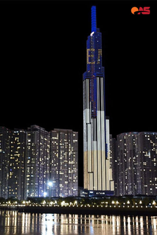 Quảng cáo LED Building Landmark 81- Rực rỡ bao trùm không gian