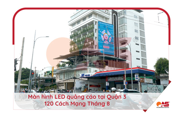 Màn hình LED quảng cáo tại 120 Cách Mạng Tháng 8