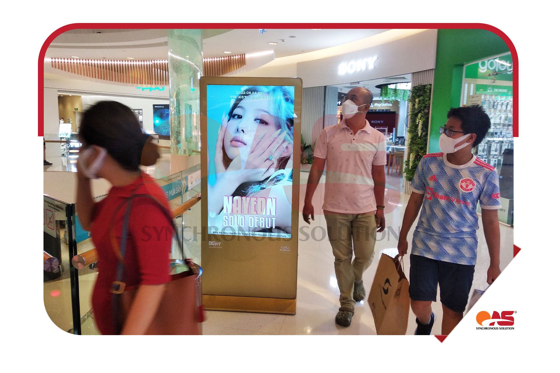 quảng cáo LCD tại Crescent Mall